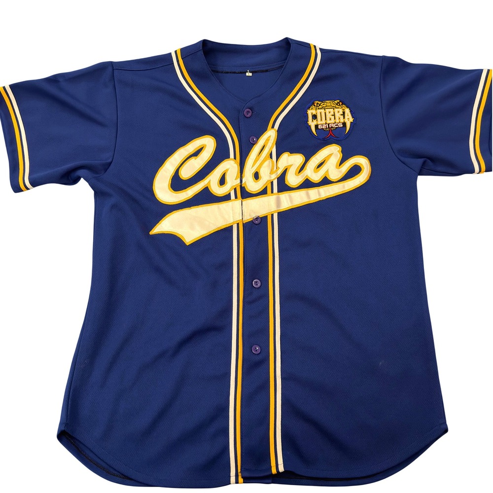 Cobra 621 ACS Baseball Jersey Royal Blue Noodle 10 Stitched Large Mens